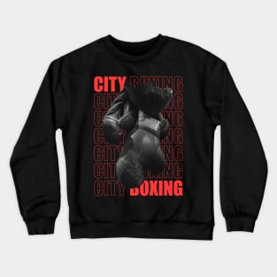 City Boxing Gloves Crewneck Sweatshirt